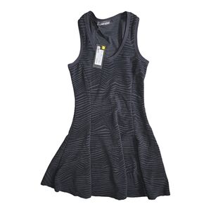 NWT Neil Barrett Texture Chevron Print Dress Size S